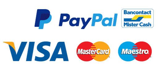 Betaalmethodes: Wero, PayPal, Bancontact, Visa, Mastercard, Maestro
