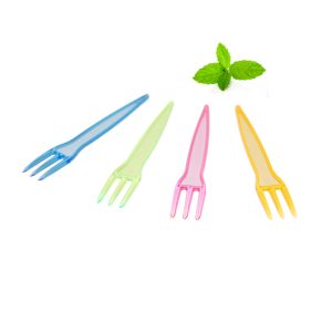 Traditionele frietvorkjes plastic, verschillende kleuren