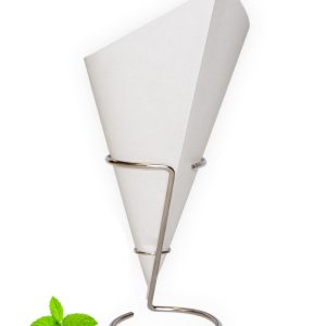 FRENCH FRY CONE <BR> WHITE <BR> 40 cones