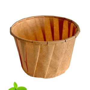 Sausbakje papier bruin 100 ml